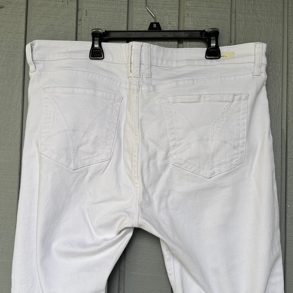 Out Catherines White Boyfriend Jeans Size 14 - Picture 4 of 5